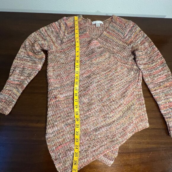 Vintage Asymmetric Knit Sweater Granola Nature Speckled Boho Whimsigoth Indie M - Picture 8 of 11